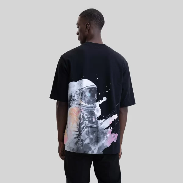 T-SHIRT OVERSIZE CRESCENT BLACK - Imagen 2