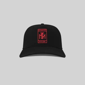 VEL CAP BLACK RED