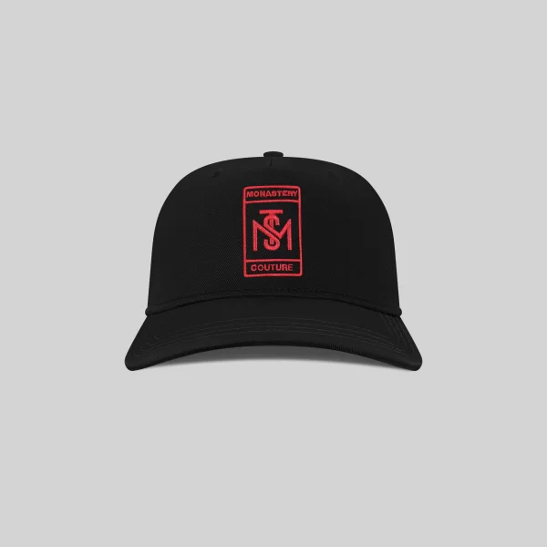 VEL CAP BLACK RED