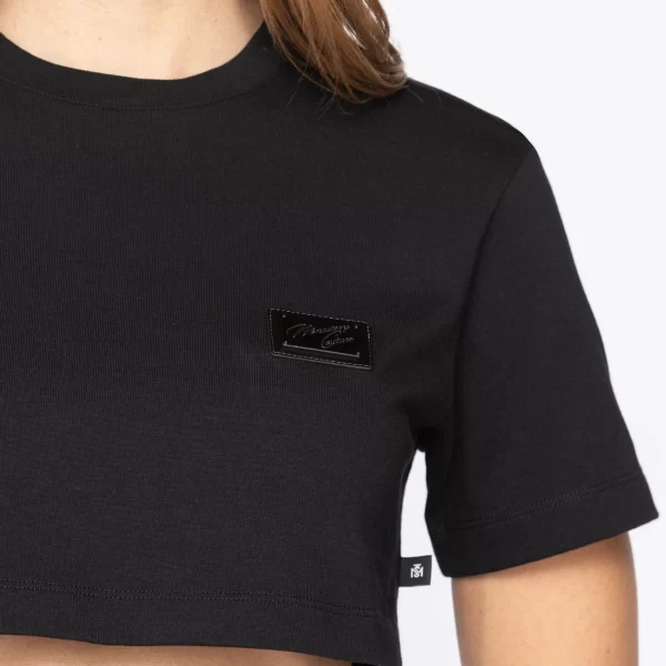 CROP TOP OVERSIZE GATERLEN BLACK - Imagen 3