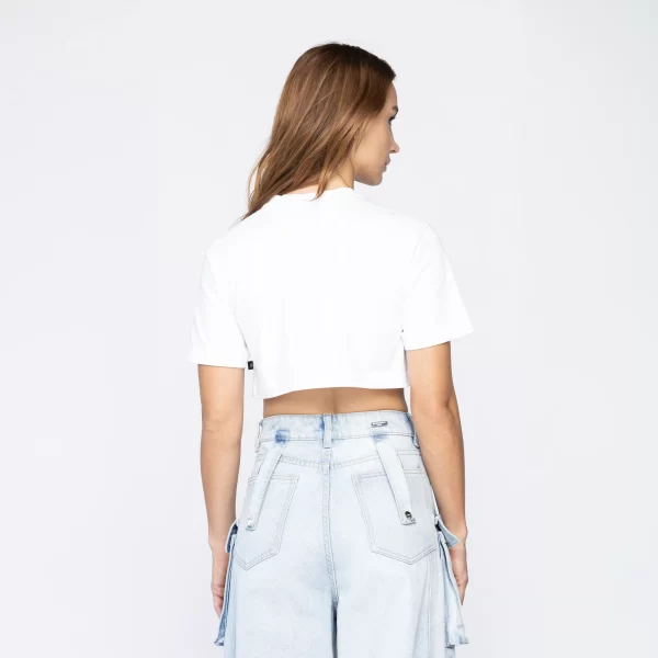 CROP TOP OVERSIZE GATERLEN WHITE - Imagen 5