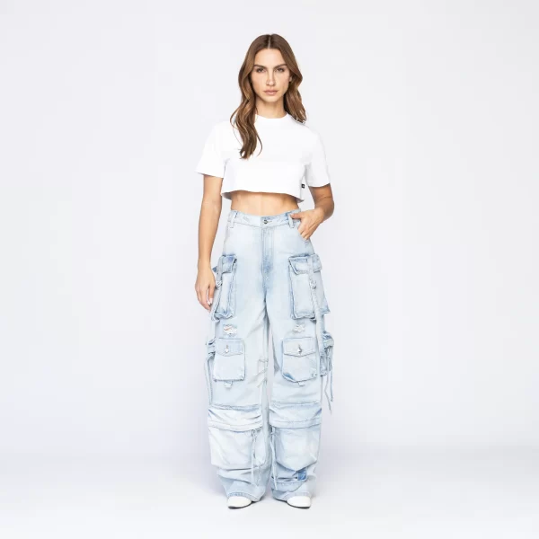 CROP TOP OVERSIZE GATERLEN WHITE - Imagen 4