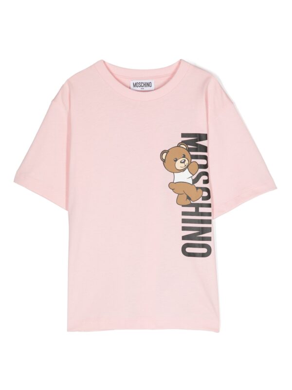 T-SHIRT MOSCHINO KIDS PINK
