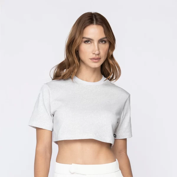 CROP TOP OVERSIZE CALDEN WHITE - Imagen 3