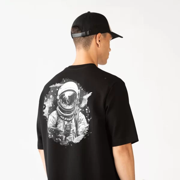 T-SHIRT OVERSIZE APILO BLACK - Imagen 2