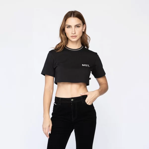 CROP TOP OVERSIZE ELDÉN BLACK - Imagen 3