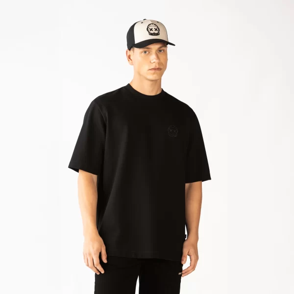 T-SHIRT OVERSIZE APILO BLACK - Imagen 4